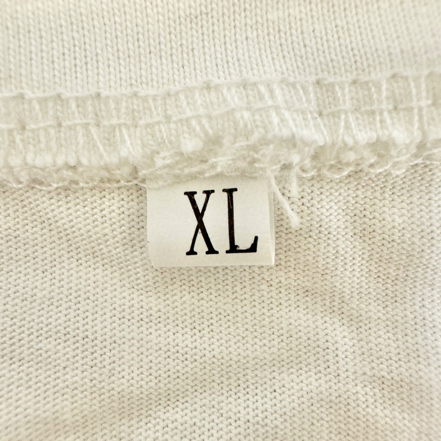 Leopard Print Bunny Graphic Tee XL (fits like L) White Cotton Casual Animal Design