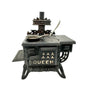 Queen Cast Iron Miniature Toy Stove With Accessories Vintage Style Collectible