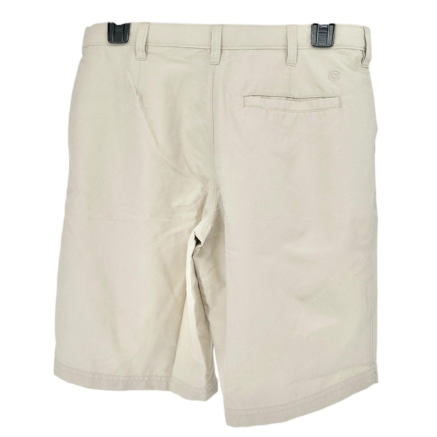 Champion Shorts Womens L 12-14 Quick Dry Beige Polyester Shrink Resistant