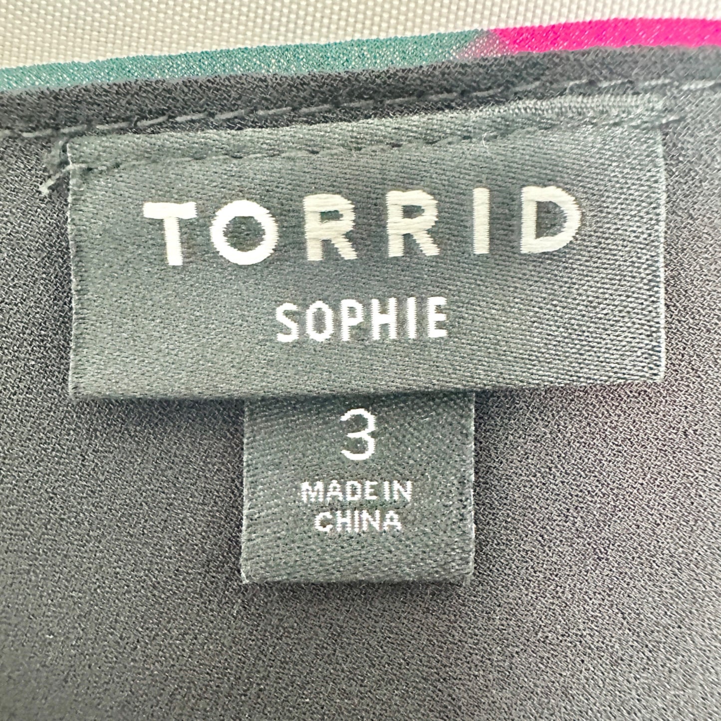 Torrid 3 Sophie Sleeveless Swing Cami Top Bright Multicolor Stripe Size 22-24