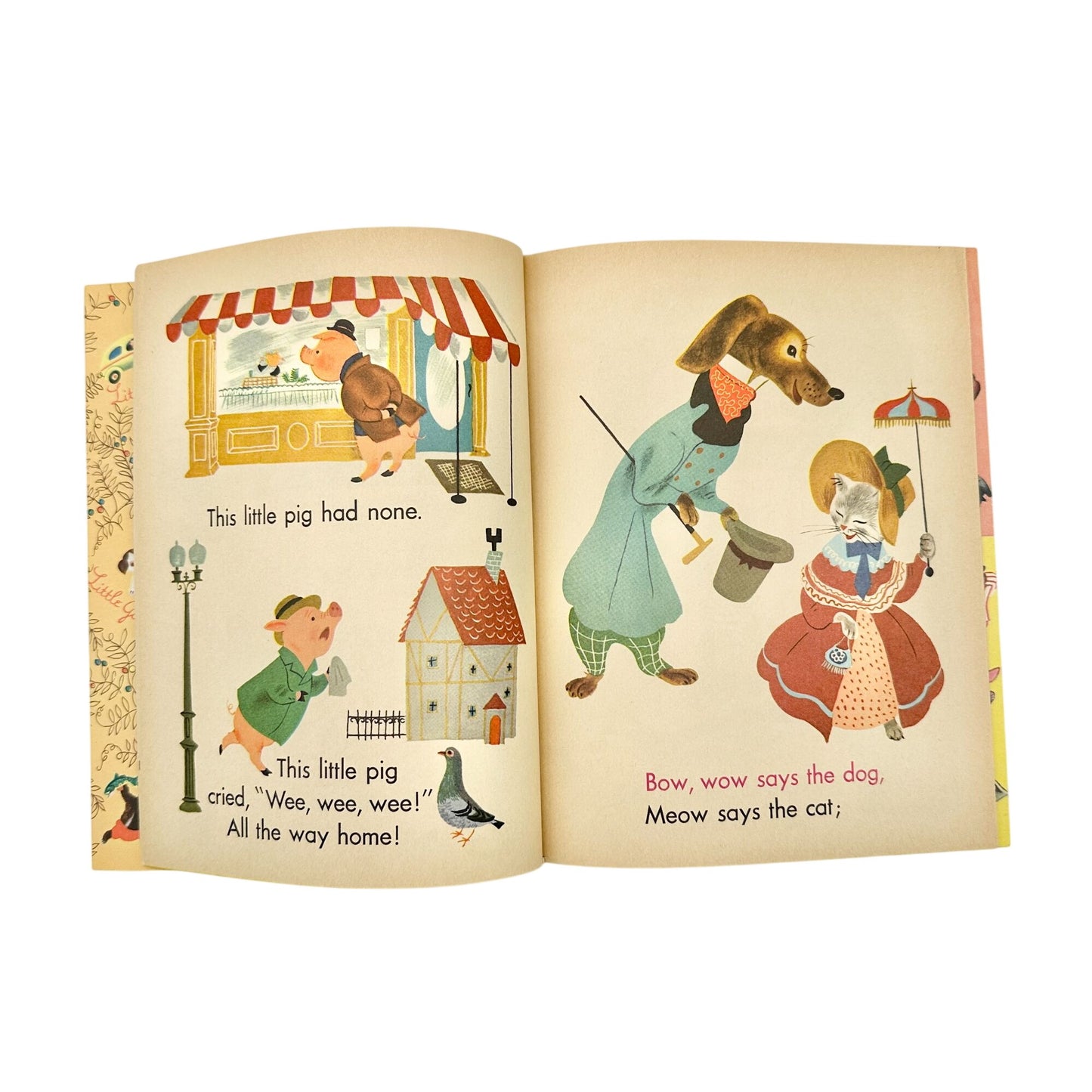 1948 Little Golden Book Babys Mother Goose Pat-A-Cake 422 Battaglia Illustration