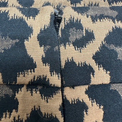 Talbots Pencil Skirt Womens Size 6 Leopard Print Pencil Cotton Blend Knee Length