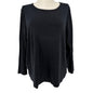St. John's Bay Shirt Womens 3X Black Long Sleeve Tagless Comfortable