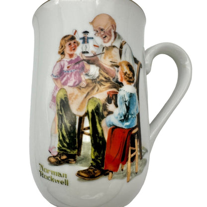 Norman Rockwell Museum Mugs Pair Toymaker and Lighthouse Keepers Daughter