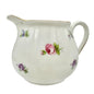 Vintage Bavarian Creamer 4.5 inch White With Flowers Gold Trim