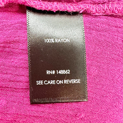 Torrid Tank Top Womens Size 3X Dark Pink Tiered Tunic Rayon Summer