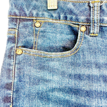 Talbots Womens Curvy Ankle Jeans 14P Medium Wash Stretch Denim