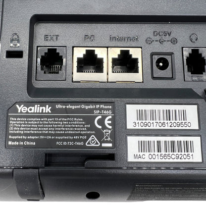Yealink Office Phone Ultra-elegant Gigabit IP SIP-T46G Speakerphone VOIP 6 line