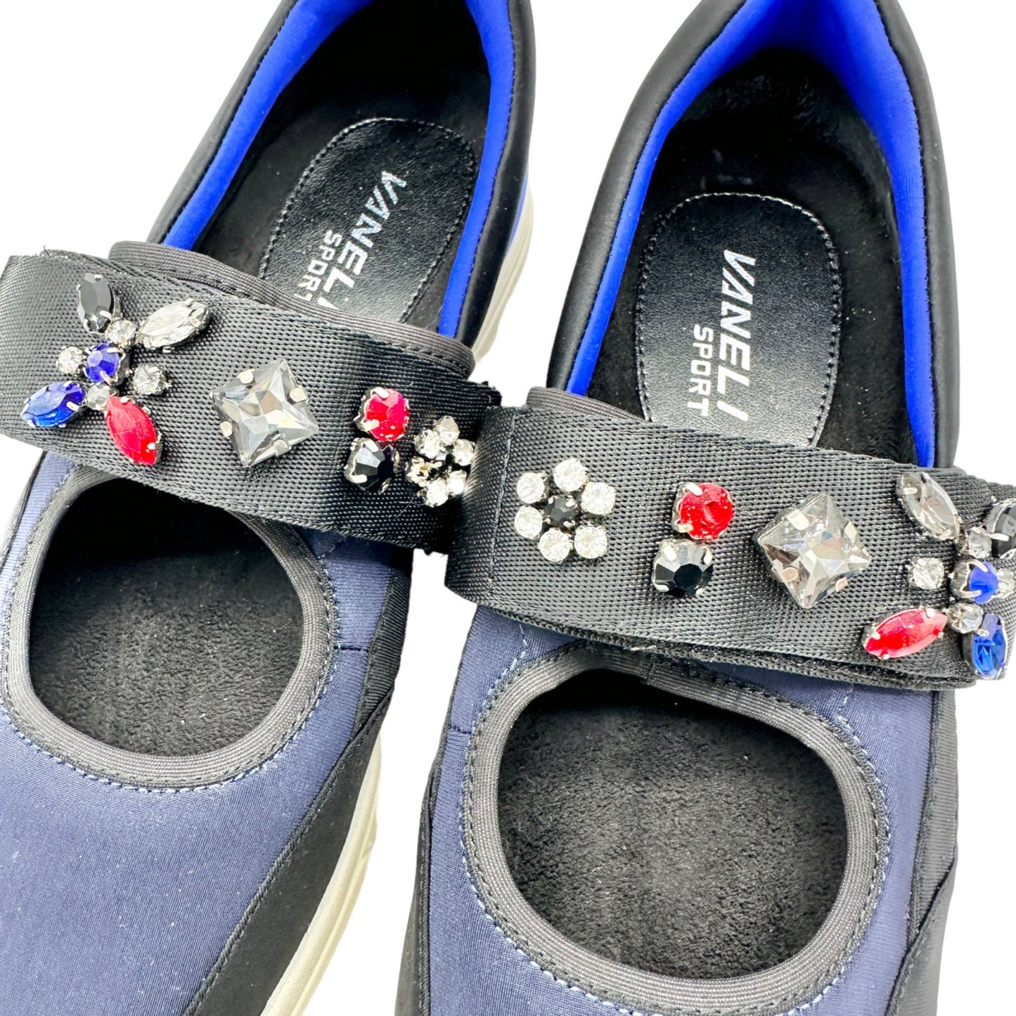VANELI Sport Oldys 8.5N Navy Nicole Combo Lightweight Shoe Jewels in Box