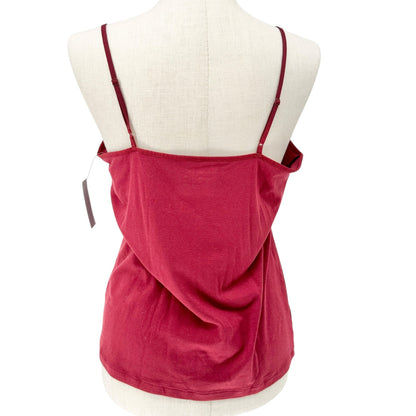 Time and Tru Cami Tank Top Womens XL 16-18 Red Adj Strap Soft Lightweight Top