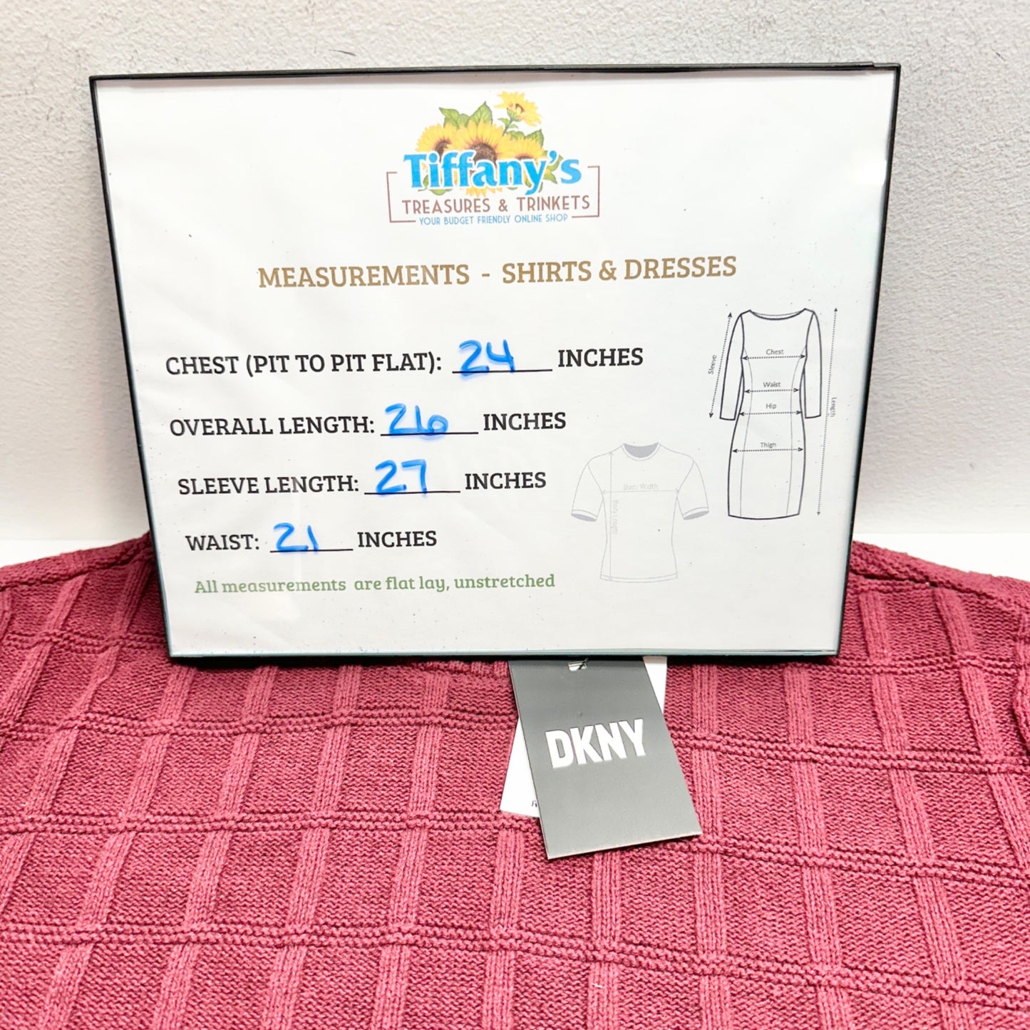 DKNY Sweater Mens XL Burgundy Textured LS Crewneck Recycled Cotton Blend NWT