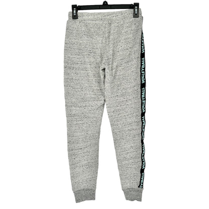 Justice Active Jogging Pants Youth 14 Gray Elastic Waist Draw String Volleyball