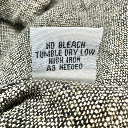 Stijfselkissie Shirt Jacket Womens XS Gray Textured Linen Drape Style Pockets