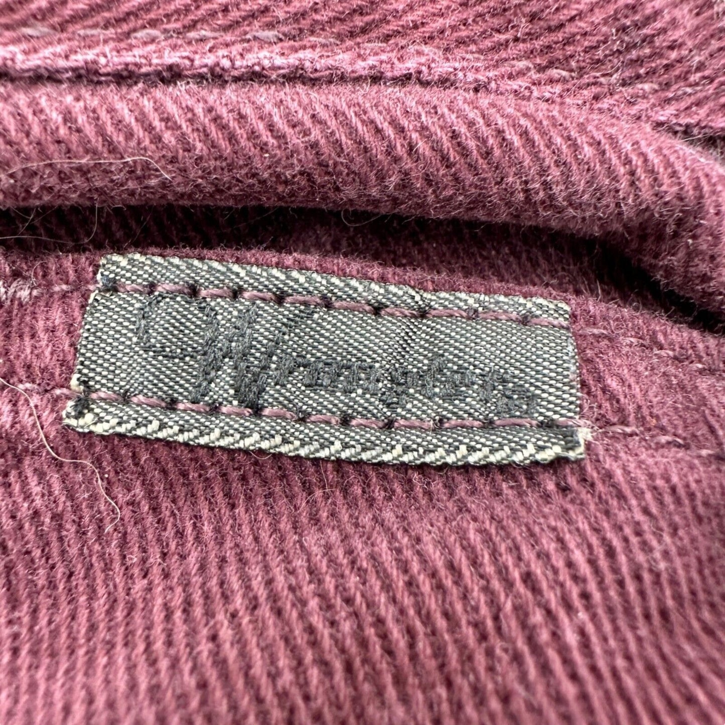 Wrangler Vintage Jeans Women's 18 x 30 Maroon Denim 5 Pocket Zip Button Closure