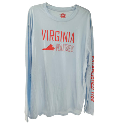 Home Free T-Shirt 2XL Virginia Raised Pale Blue LS Tagless