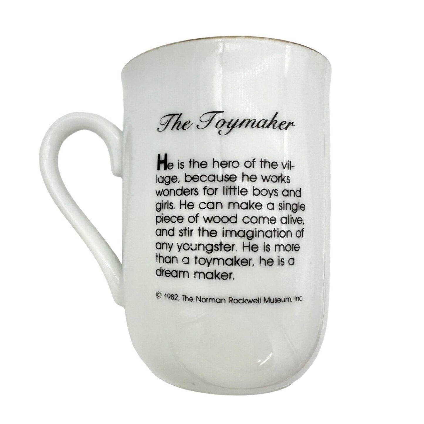 Norman Rockwell Museum Mugs Pair Toymaker and Lighthouse Keepers Daughter