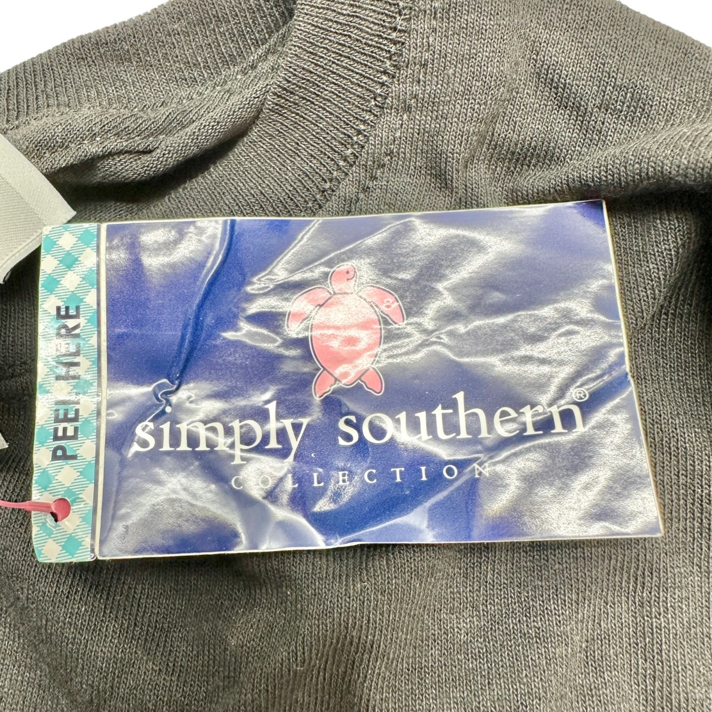 Simply Southern TShirt Youth Large Black Christmas Snowman LS Crew Neck NWT