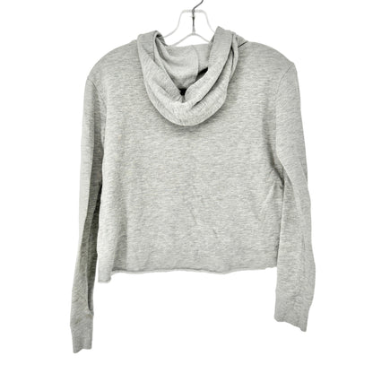 Justice Active Hoodie Junior's 12 Gray Cut Off Long Sleeve Kind is Strong