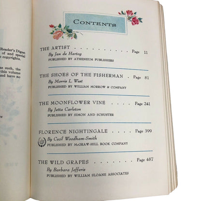 Antique Book Reader's Digest Condensed Books Summer 1963 Various Novels