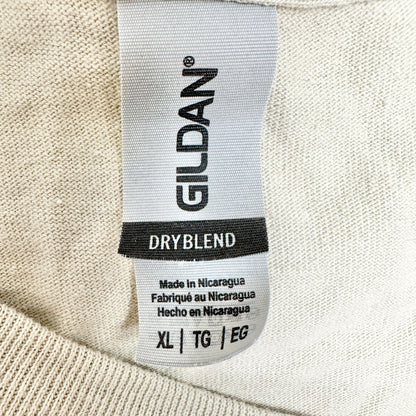 Gildan DryBlend T-Shirt Set Of 2 Mens XL Tan and Blue Comfortable Durable Casual