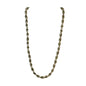 Handcrafted Beaded Necklace Green & Silver Square Beads Simply Elegant NEW