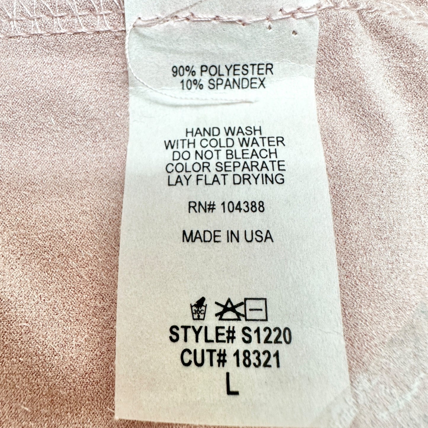 Madrag Midi Skirt Womens L Pink Suede Unique Kick Pleat Design Poly Spandex NWT