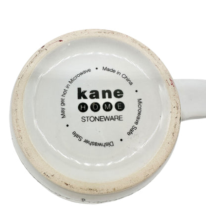 Candy Cane Holiday Martini Mug 12 Oz By Kane Home White Red Ceramic Festive