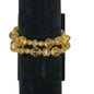 Pair of 2 Vintage Goldtone Beaded Bracelets Toggle Clasp EUC