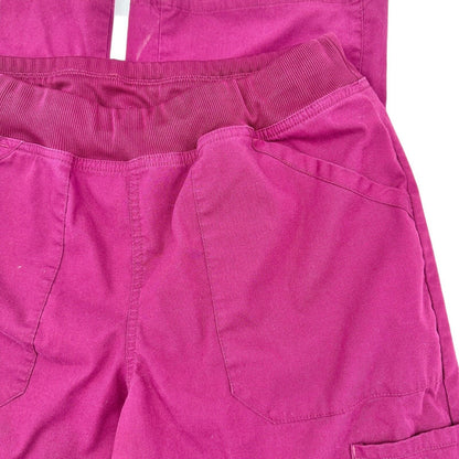 Cherokee Workwear Womens Scrub Pants M Burgundy Wine Style WW170T Medical Dental