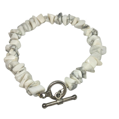 Pair of Beachy Bracelets Tan Browns Stone Like Beads