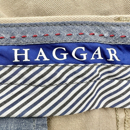 Haggar Pants Men's 34 x 32 in Khaki Classic Fit Premium Comfort