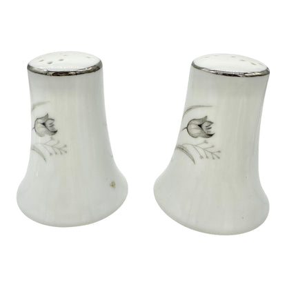 Vintage 1960s Creative Royal Elegance Porcelain Salt and Pepper Shakers Tulips