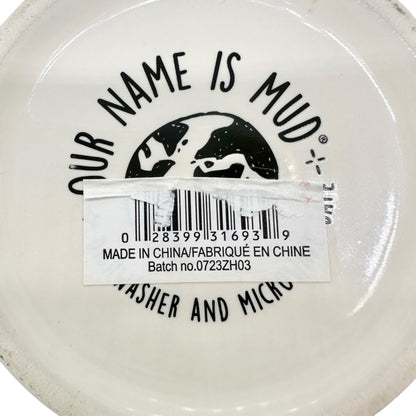 Dog-Themed Ceramic Mug With Colorful Paw Prints & Notes I’ll be Watching You