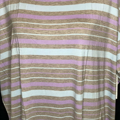 LuLaRoe RETIRED Irma Women's Size Large Striped Pastel mid-length sleeves NWT