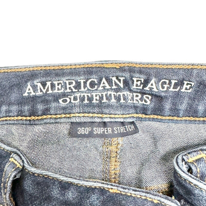 American Eagle Outfitters Jegging Women's 2 Blue Denim 360 Super Stretch EUC