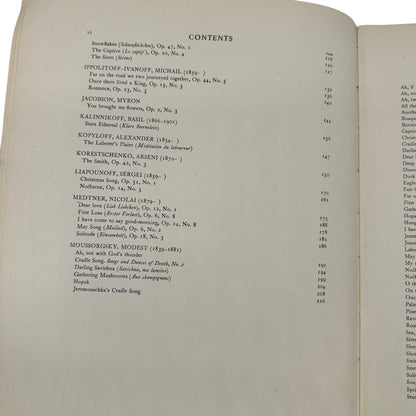 Vintage Russian Sheet Music Books: Modern Songs Volume I and Piano Playing Guide
