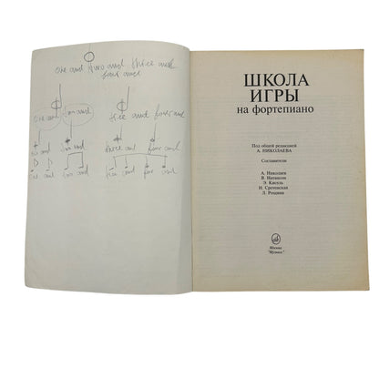 Vintage Russian Sheet Music Books: Modern Songs Volume I and Piano Playing Guide