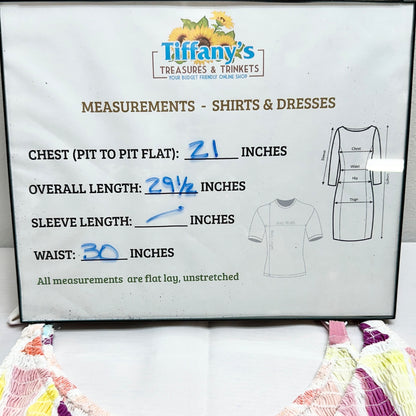Torrid 3 Smocked Babydoll Top Womens Vibrant Geometric Print Sleeveless 22-24