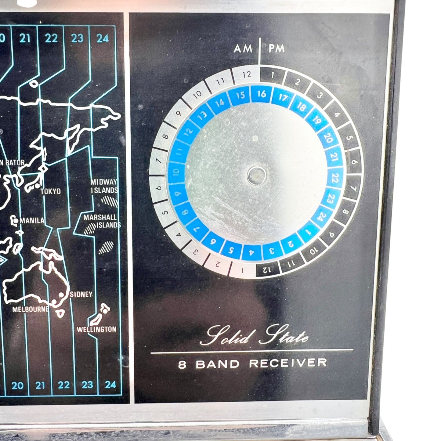Vtg Aircastle Solid State 8 Band Receiver Model 162F1 World Radio w Antennas