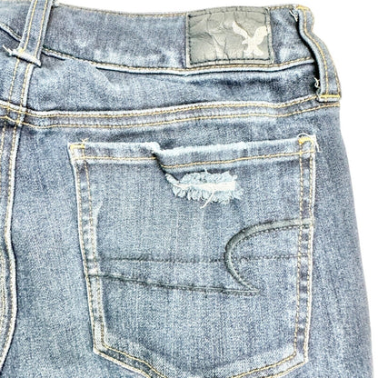 American Eagle Outfitters Jegging Women's 2 Blue Denim 360 Super Stretch EUC