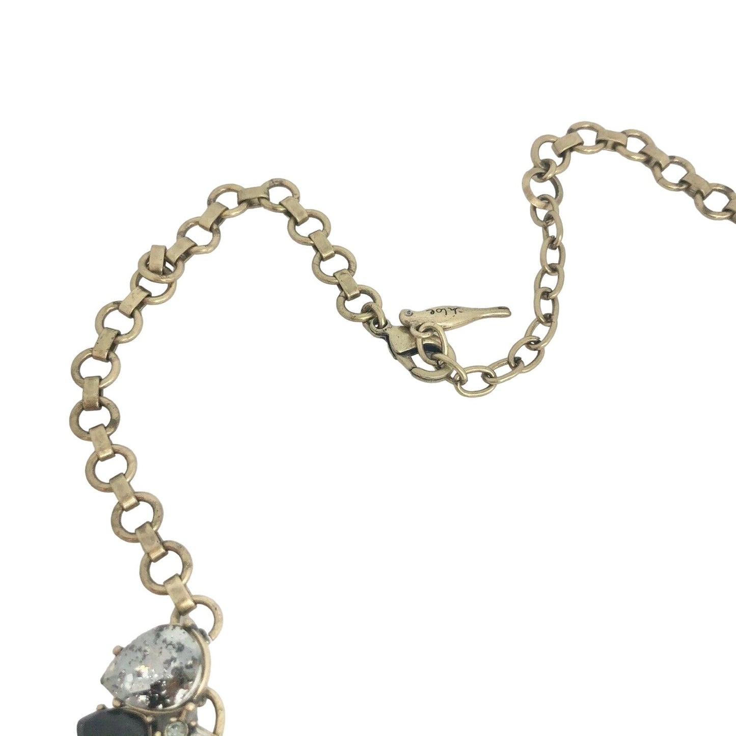 Chloe + Isabel Midnight Palace Collar Necklace Black Crystals EUC
