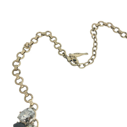Chloe + Isabel Midnight Palace Collar Necklace Black Crystals EUC
