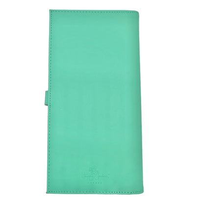 Happy Jackson Travel Document Holder Teal Vinyl Padded Snap Closure Pockets NWT