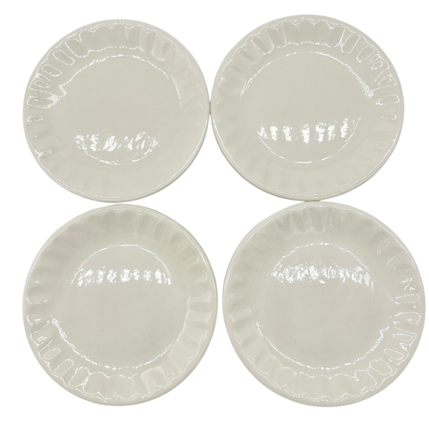 Childrens 17 Piece Ceramic Tea Set With Blue Interiors and White Exterior Design
