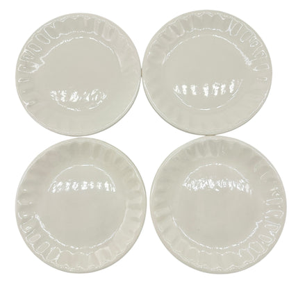 Childrens 17 Piece Ceramic Tea Set With Blue Interiors and White Exterior Design