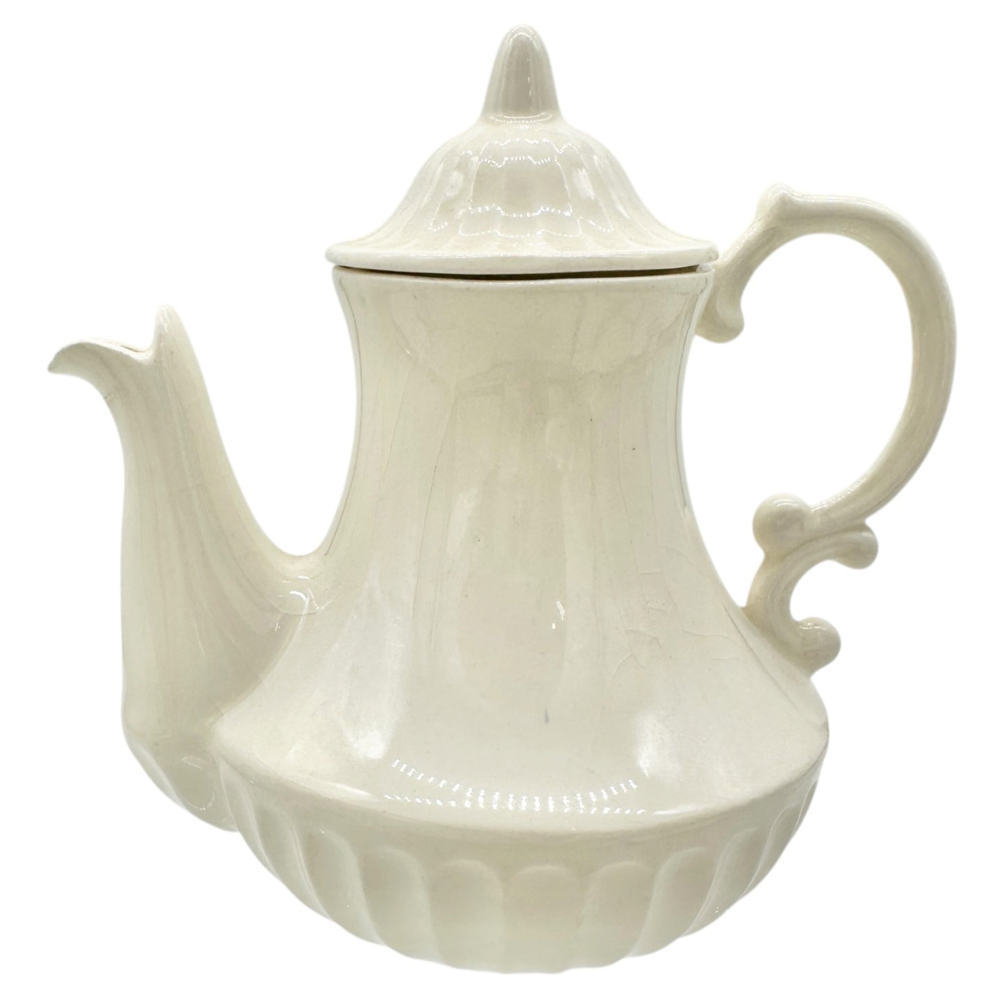 Childrens 17 Piece Ceramic Tea Set With Blue Interiors and White Exterior Design