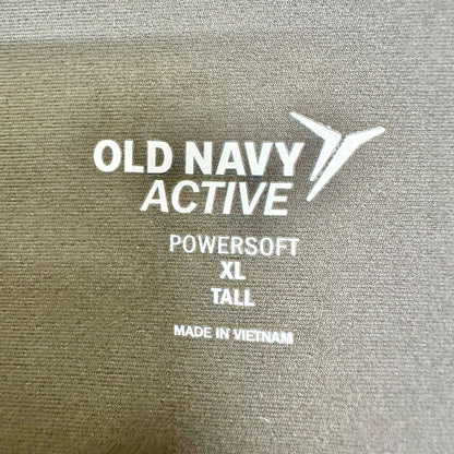 Old Navy Active Powersoft High-Rise Capris Pocket Leggings XL Tall Olive Green
