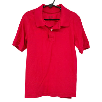 The Childrens Place Polo Shirt Boys M 7/8 Red Short-Sleeve Cotton Classic Fit