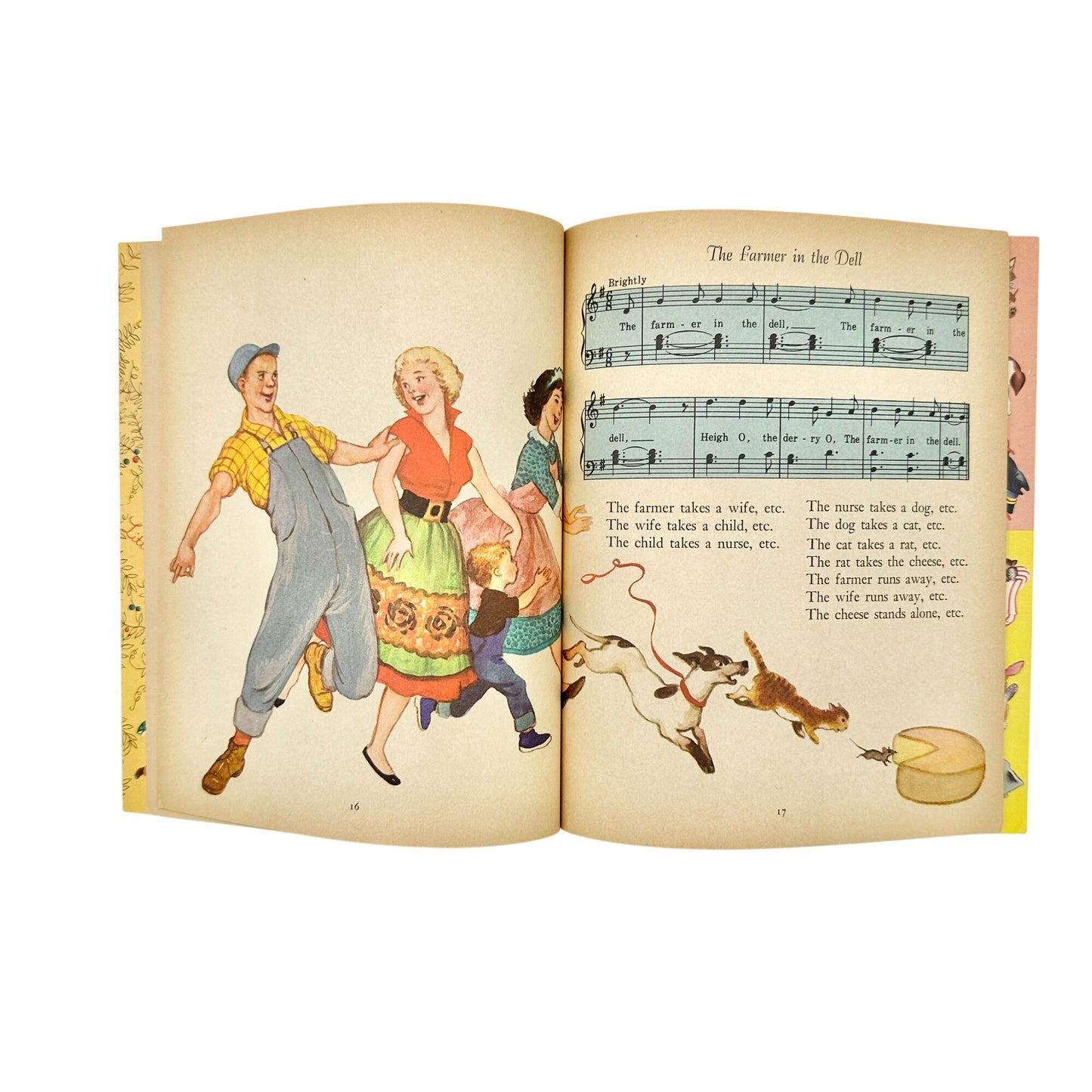 1959 Little Golden Book Nursery Songs 14 Childhood Favs Saviozzi Illustrations