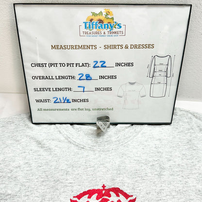 Corona University of Maryland Football Graphic Tee L Gray Gildan DryBlend Cotton